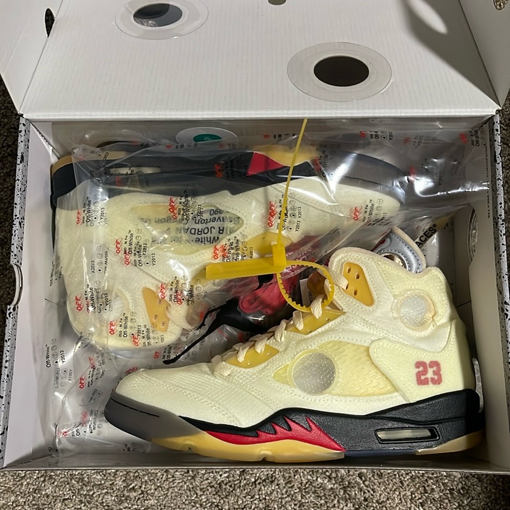 Jordan Off-White Air Jordan 5 Retro SP "Sail" sneakers